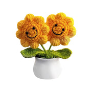 Handgefertige Häkelblumen
