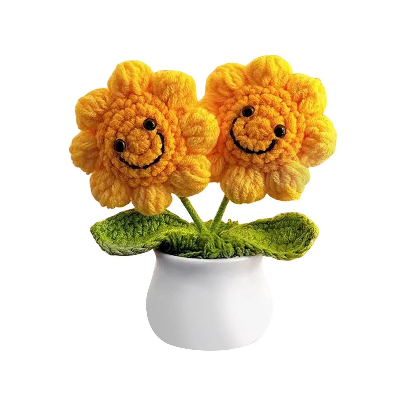 Handgefertige Häkelblumen