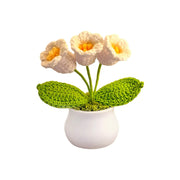 Handgefertige Häkelblumen